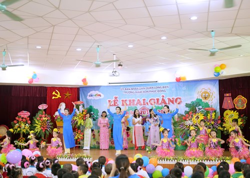Trường Mầm non Phúc Đồng tưng bừng tổ chức Lễ khai giảng chào năm học mới 2016 – 2017 